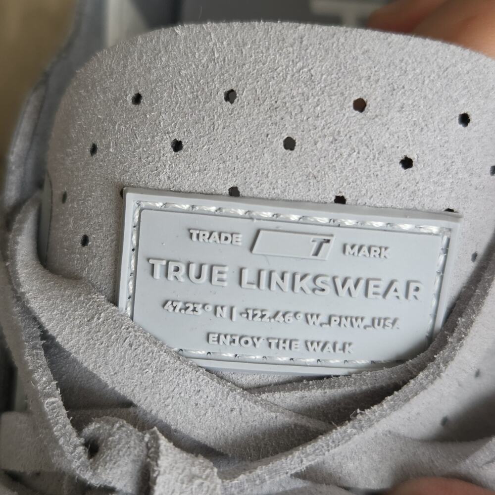 True Linkswear VACAY BREEZE Glacier Men US 9/ Womens US 11(Light Gray) Golf - Picture 13 of 13